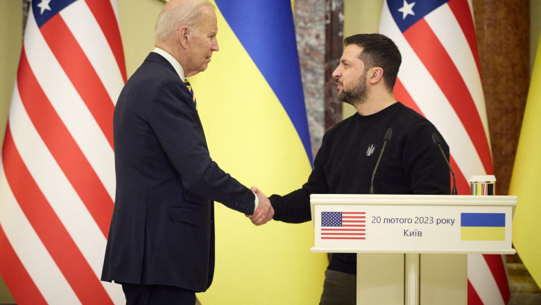 Volodimir Zelenski și Joe Biden/ Profimedia
