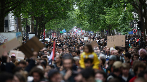 Anti Far-Right Rally - Paris, France - 15 Jun 2024