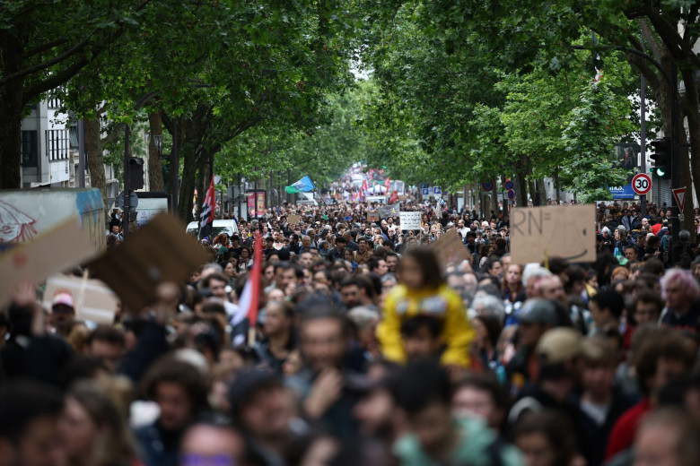 Anti Far-Right Rally - Paris, France - 15 Jun 2024