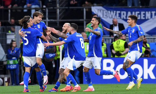 Fußball UEFA EURO, EM, Europameisterschaft,Fussball 2024 Gruppenphase 1. Spieltag Italien - Albanien am 15.06.2024 im BV