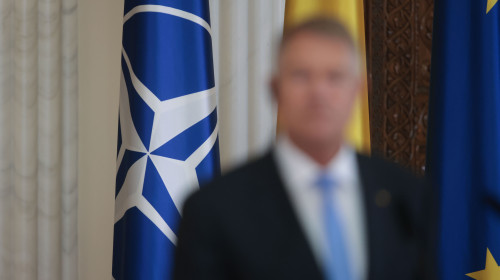 Klaus Iohannis, președintele României și Sergio Mattarella, președintele Republicii Italiene, susțin o conferință de presă comună după întâlnirea avută la Palatul Cotroceni din București, 19 iunie 2024. Inquam Photos / George Călin