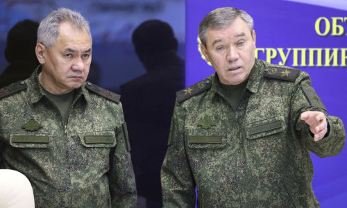 Sergei Shoigu and Valery Gerasimov.
