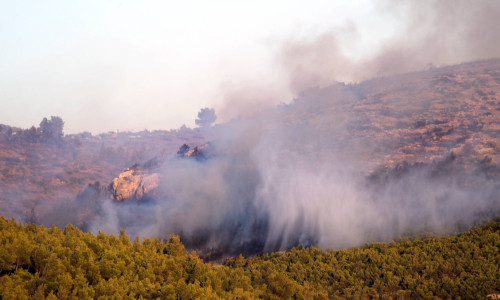 Athens Wildfire in Greece