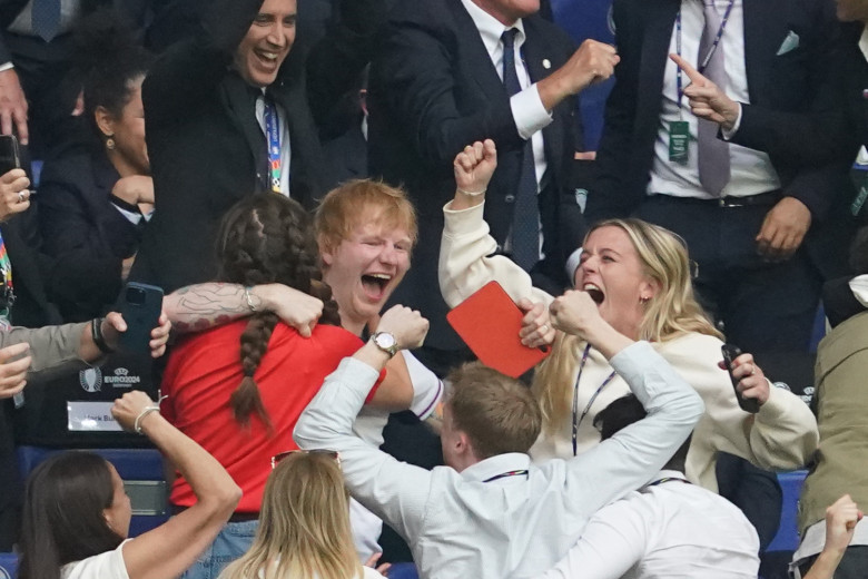 Ed Sheeran at England vs Slovakia