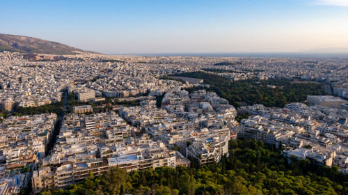 Athens,From,Likabetus,Hill,,Greece