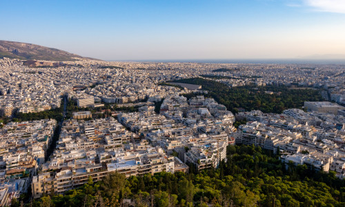 Athens,From,Likabetus,Hill,,Greece