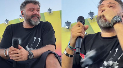 Grasu XXL a izbucnit în lacrimi pe scena Neversea/ Foto: Captură video TikTok