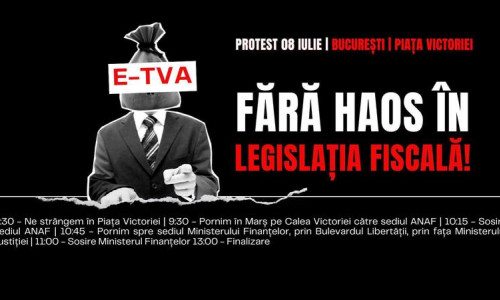 Protest al contabililor, economiștilor și antreprenorilor în Piața Victoriei/ Foto: Facebook