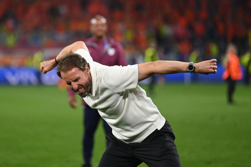 Gareth Southgate Coach (England) during the UEFA Euro Germany 2024 match between Netherlands 1-2 England at BVB Stadion Dortmund on July 10, 2024 in Dortmund, Germany. (Photo by Maurizio Borsari/AFLO),Image: 888935224, License: Rights-managed, Restrictions: No third party sales, Model Release: no