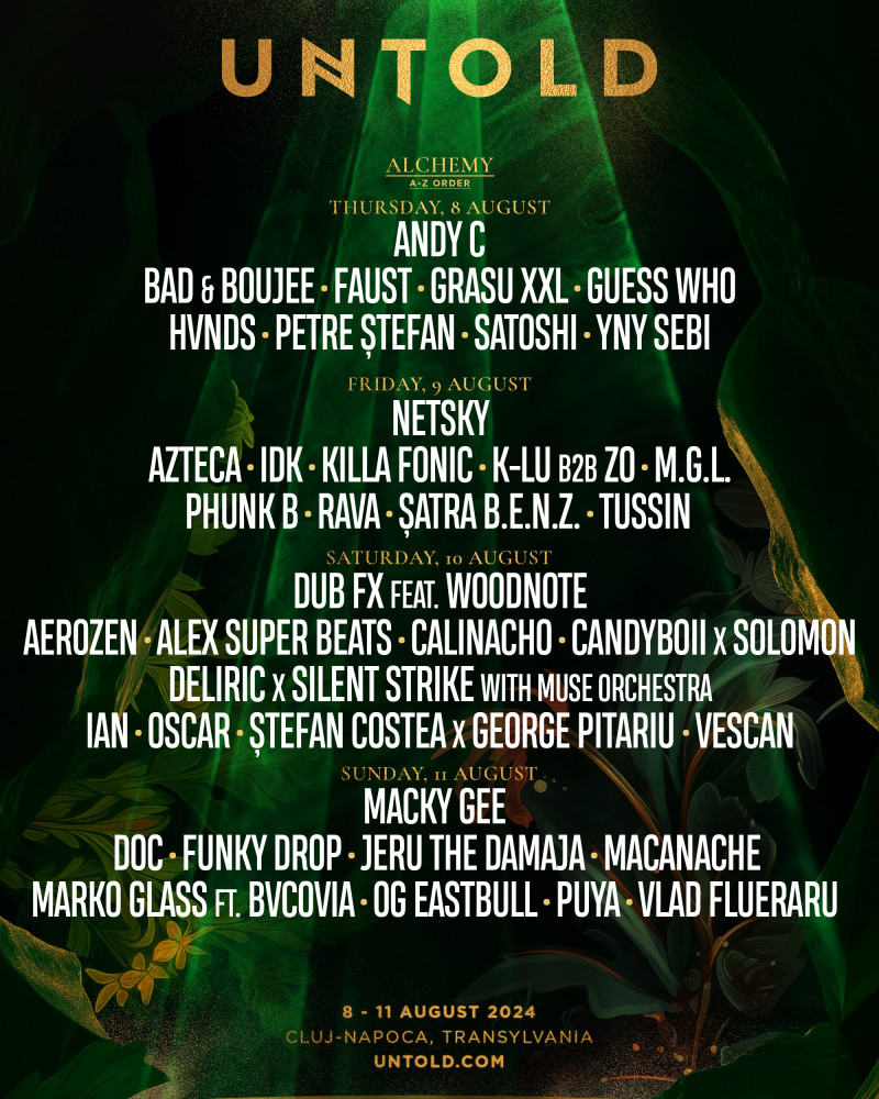 Alchemy_line-up pe zile