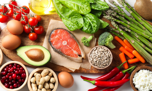 Many,Different,Healthy,Food,On,White,Table,,Flat,Lay