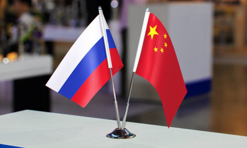 Flags,Of,Russia,And,China,Together,At,Some,Event,Or