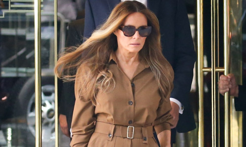 PREMIUM EXCLUSIVE: *NO WEB UNTIL 530PM EDT 5TH JUNE* Melania Trump and son Barron break cover as they leave Trump Tower in NYC in first sighting since guilty verdict in hush money trial