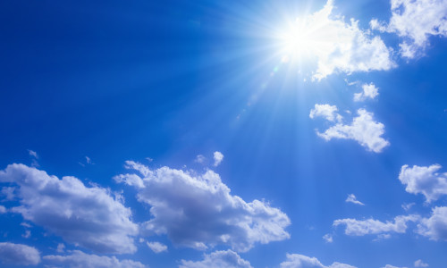 The,Sun,Shining,In,The,Blue,Sky