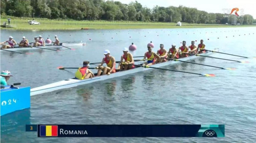 Echipajul masculin de 8+1 al României s-a clasat pe locul 5