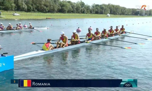 Echipajul masculin de 8+1 al României s-a clasat pe locul 5