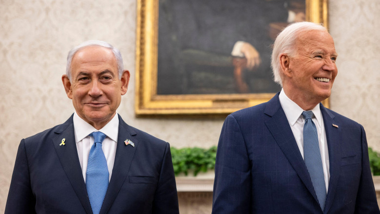 Benjamin Netanyahu și oe Biden/ Profimedia