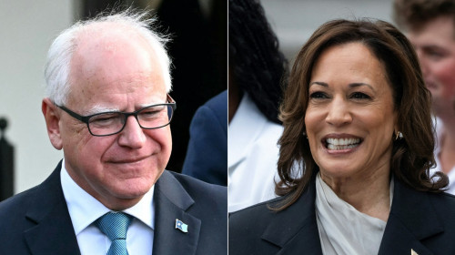 tim walz si kamala harris