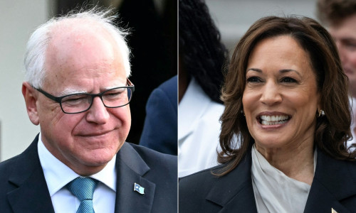 tim walz si kamala harris