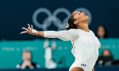 FRA, Paris, Olympischen Spiele Paris 2024, (05.08.2024, Geräteturnen Damen Boden Finale, Bercy Arena) Jordan Chiles (USA