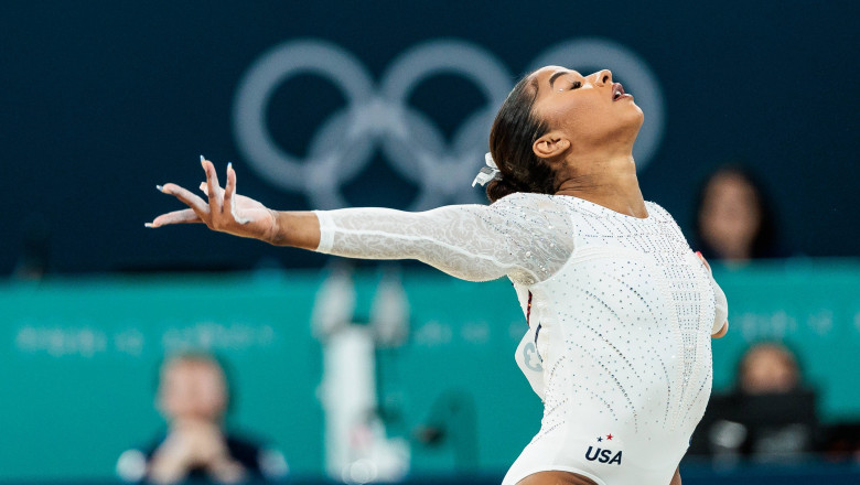 FRA, Paris, Olympischen Spiele Paris 2024, (05.08.2024, Geräteturnen Damen Boden Finale, Bercy Arena) Jordan Chiles (USA