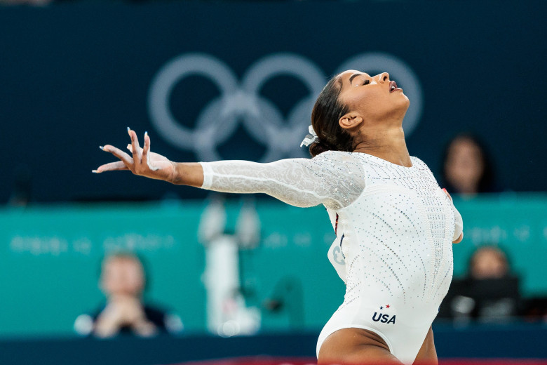 FRA, Paris, Olympischen Spiele Paris 2024, (05.08.2024, Geräteturnen Damen Boden Finale, Bercy Arena) Jordan Chiles (USA