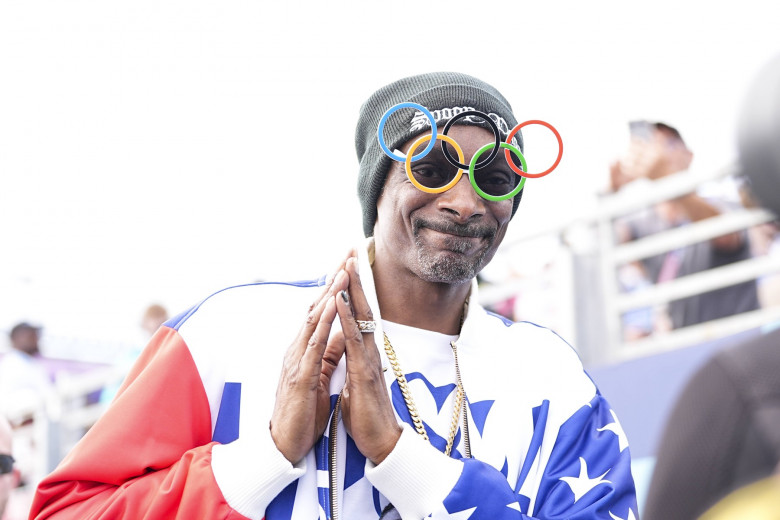 PARIS, FRANCE - AUGUST 7: Snoop Dogg during the Men s Park Final on day twelve of the Olympic Games, Olympische Spiele,