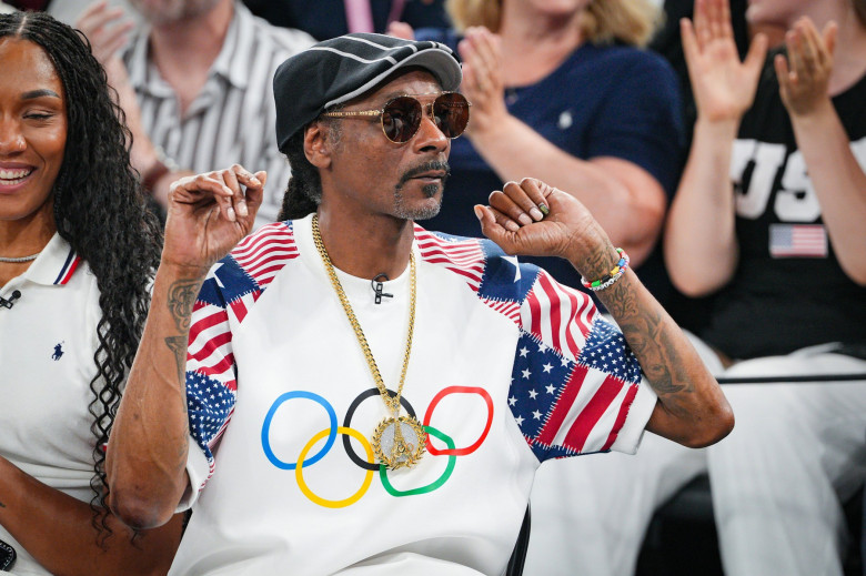 Paris Olympic Games 2024 : Celebs at USA Quarterfinal basketball match