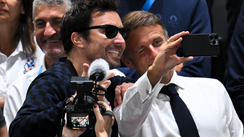 Paris 2024 - Emmanuel And Brigitte Macron At France v USA Basketball Final - 10 Aug 2024