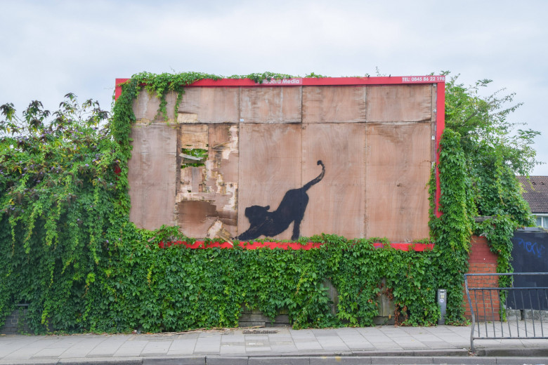 New Banksy artwork in Cricklewood in London, UK - 10 Aug 2024