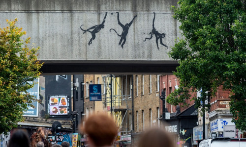 Banksy animals trail, Brick Lane, London, UK - 08 Aug 2024