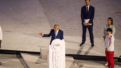 Thomas Bach - Ceremonie de Cloture - Closing Ceremony during the Olympic Games, Olympische Spiele, Olympia, OS Paris 202