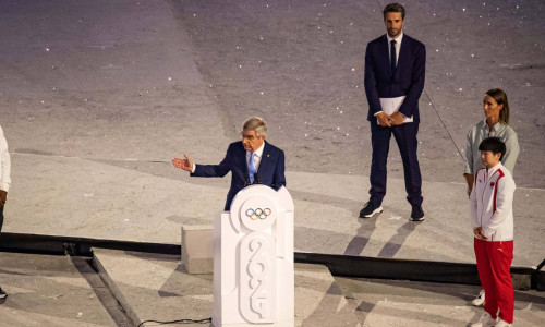 Thomas Bach - Ceremonie de Cloture - Closing Ceremony during the Olympic Games, Olympische Spiele, Olympia, OS Paris 202