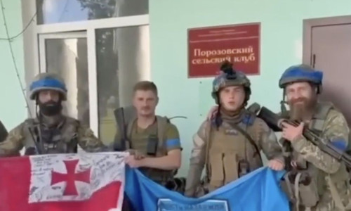 Ukrainian sources are reporting the capture of the village of Poroz in the Belgorod region, located 1.5 miles from the border with Ukraine.