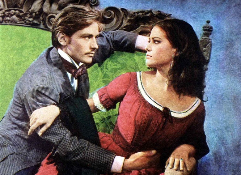 Alain Delon și Claudia Cardinale, în "Ghepardul", 196