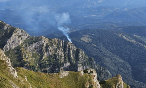 incendiu in bucegi