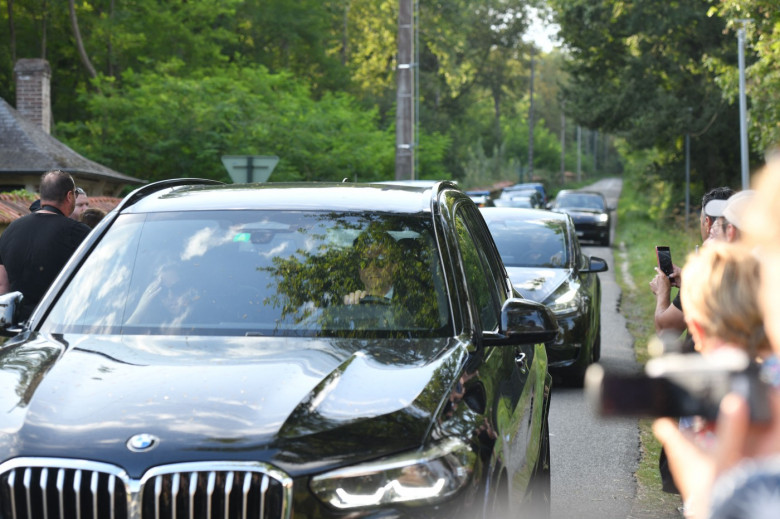 Anouchka Delon Leaves Alain Delon's Estate - Douchy, France - 24 Aug 2024