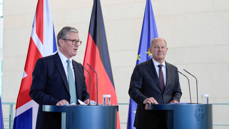 Staatsbesuch, Bundeskanzler Scholz, Premierminister Keir Starmer Bundeskanzler Olaf Scholz empfängt Premierminister des