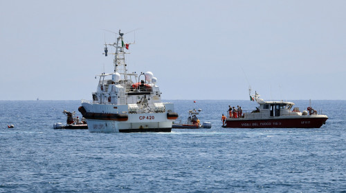 Porticello PA - Bayesian Sailing Ship Wreck, Hannah Linch's Body Recovered, Porticello (PA), Italy - 23 Aug 2024