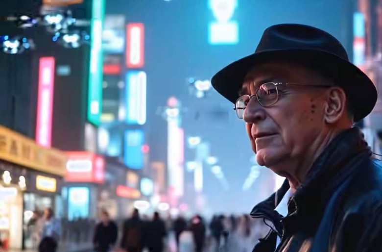 Un videoclip care îl arată pe Ion Iliescu în anul 2099 a devenit viral în mediul online/ Foto: Captură video Facebook