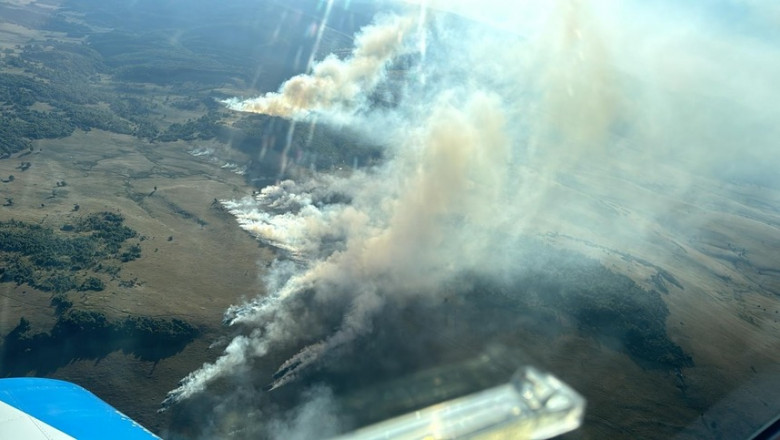 Nou incendiu de vegetaţie în Maramureş/ Foto: News.ro