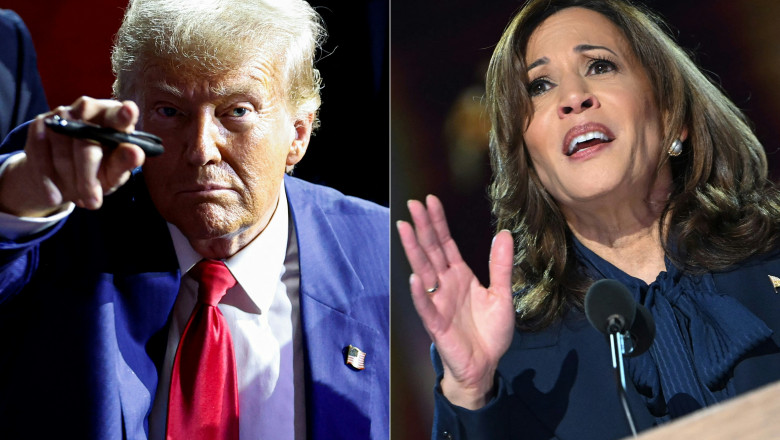 Donald Trump și Kamala Harris/ Profimedia