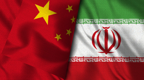 China,And,Iran,-,3d,Illustration,Two,Flag,Together,-