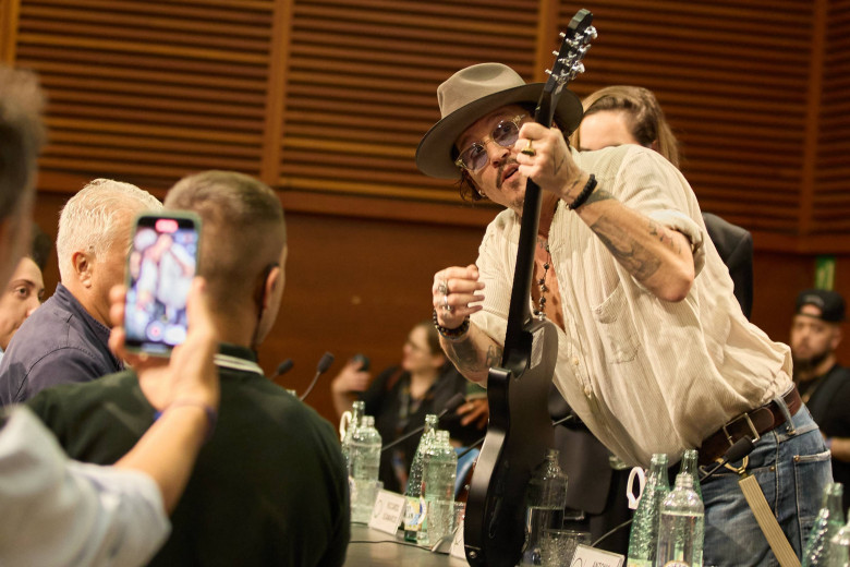 Spain: Johnny Depp during the press conference for the film Modi – Three Days on the Wing of Madness