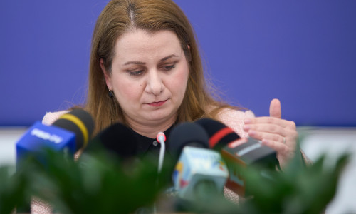 Minister of Education press conference, Bucharest, Romania - 25 Mar 2024