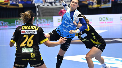 Cristina Georgiana Neagu in meciul de handbal feminin dintre CSM Bucuresti si Nykobing Falster Handbold