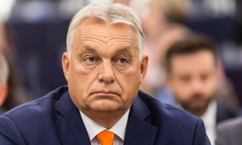 09 October 2024, France, Straburg: Viktor Orbn (Fidesz), Prime Minister of Hungary, sits in the plenary chamber of the European Parliament. At the beginning of the third day of the session, Hungary's Prime Minister Orban will present the work of the Hunga