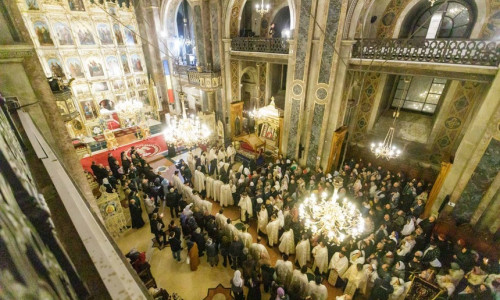 Sfânta Liturghie de la Catedrala Mitropolitană din Iaşi/ Foto: News.ro.