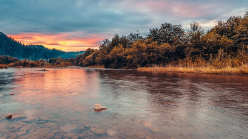 Peaceful,Sunrise,Landscape.,Beauty,Of,Carpathian,Mountains.,Amazing,Nature.,Traveling