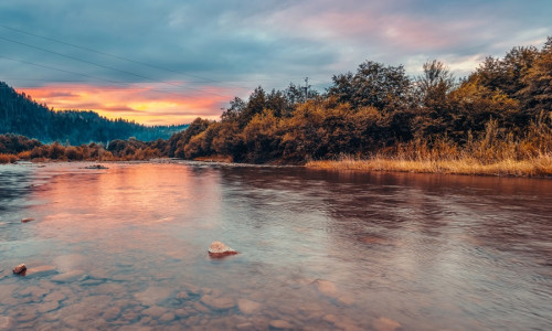 Peaceful,Sunrise,Landscape.,Beauty,Of,Carpathian,Mountains.,Amazing,Nature.,Traveling